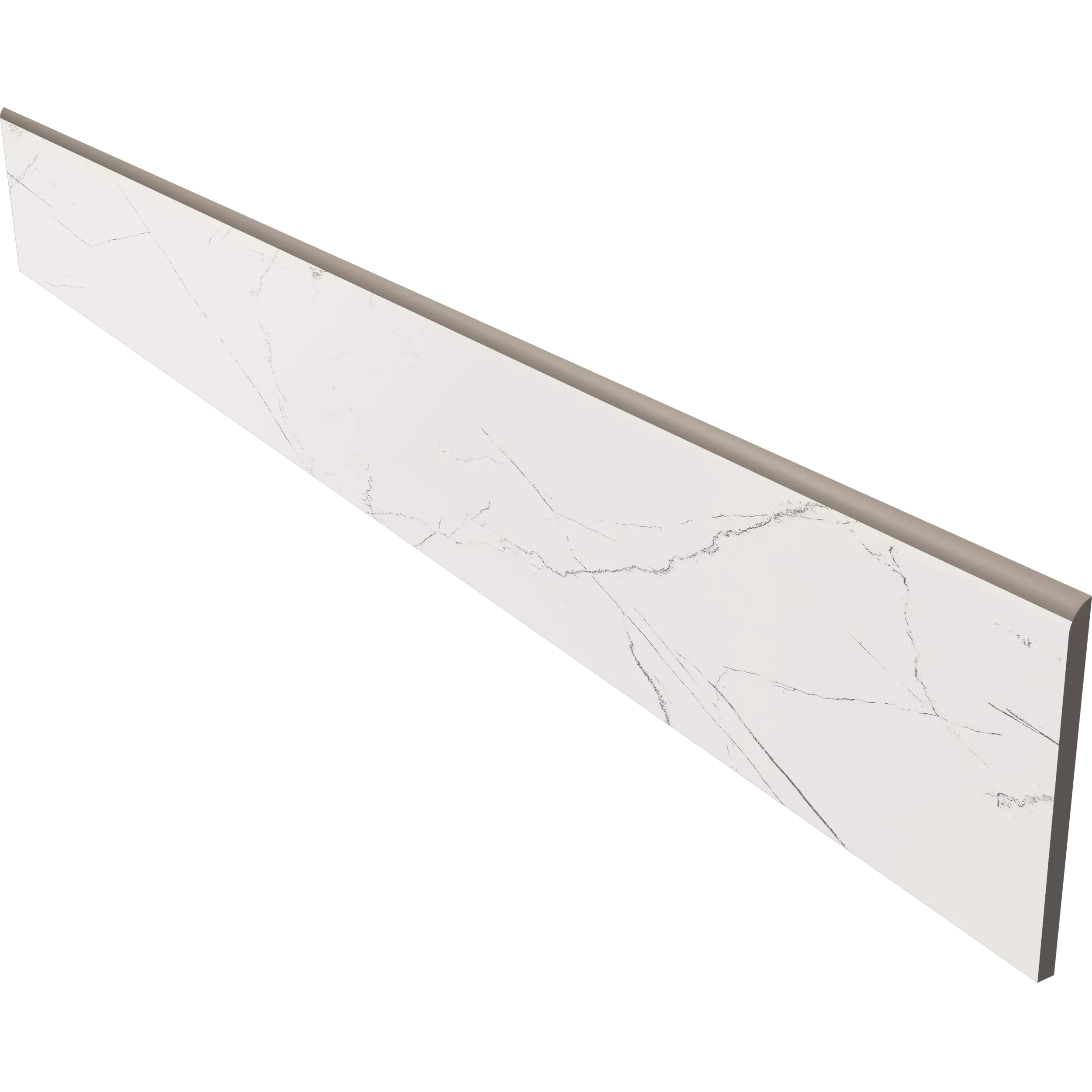 Плинтус 7x60 белый Estima Marble MOG101