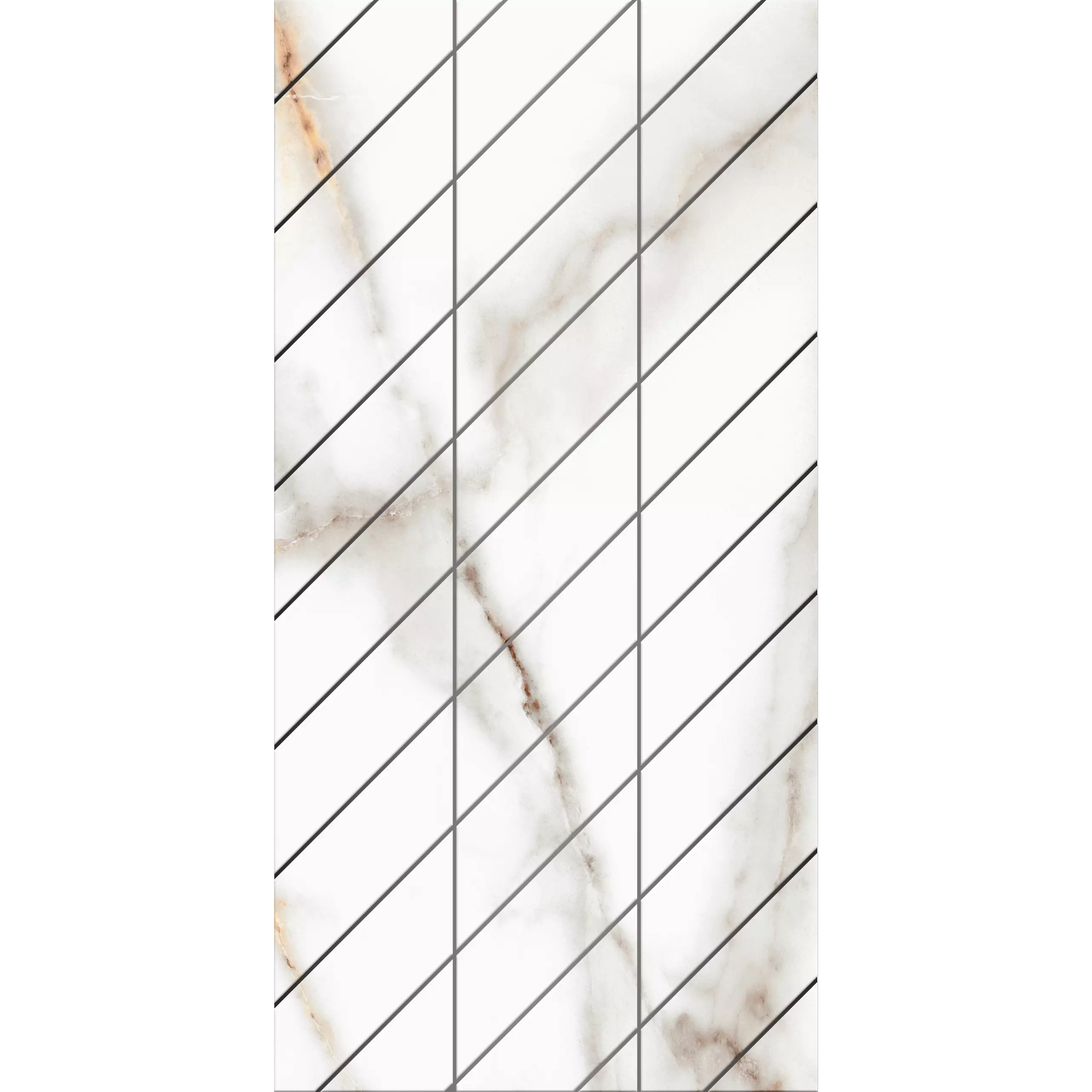 Мозаика 30x60 белый Estima Supreme SM03
