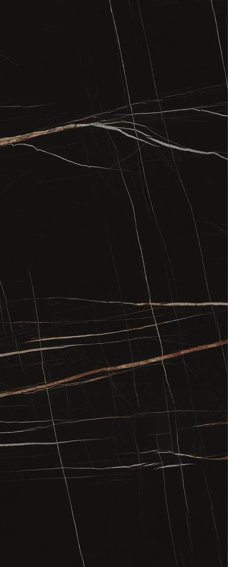 Керамогранит 162х324 черный Laminam I Naturali Sahara Noir Extra Lucidato B.M.