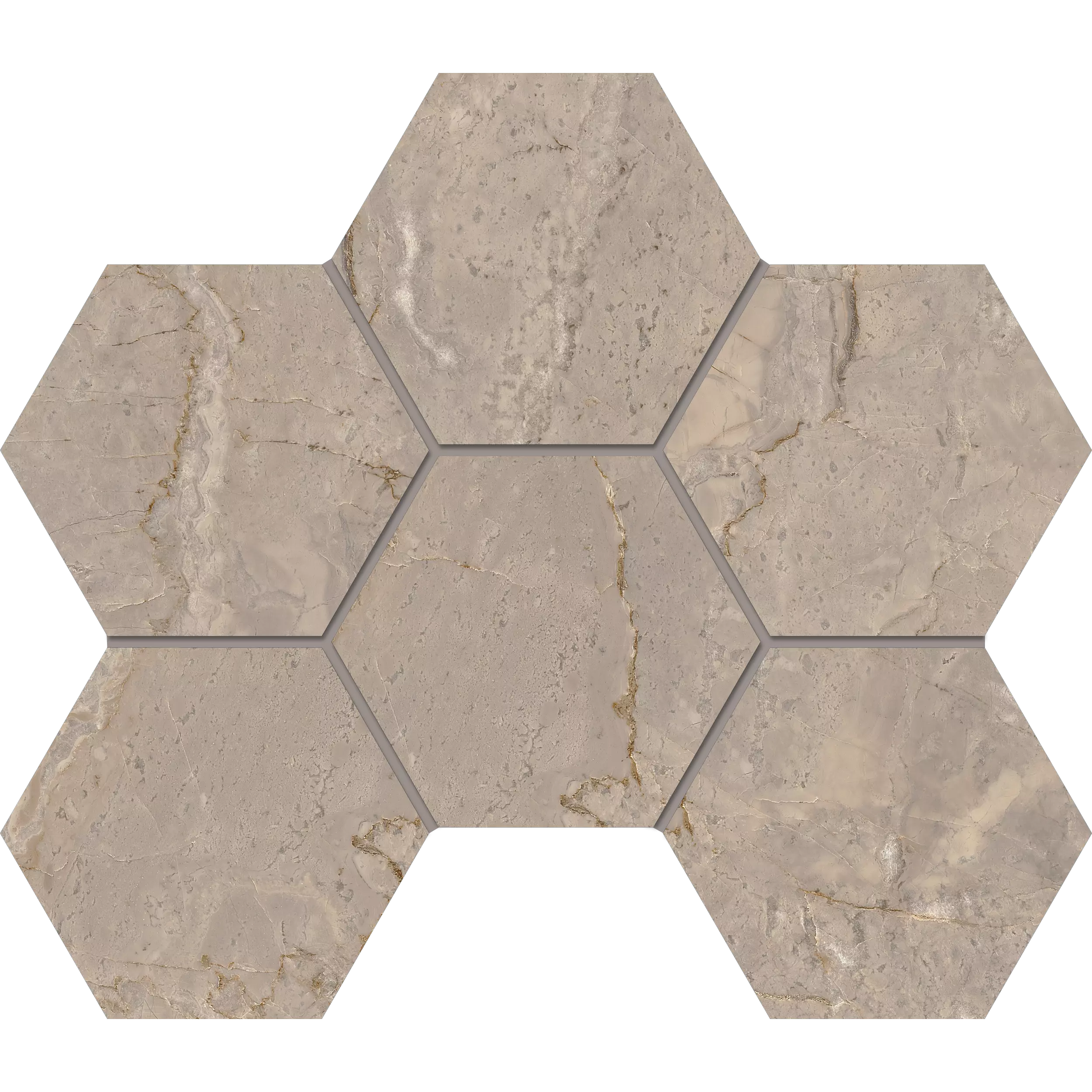 Мозаика 25x28.5 бежевый Estima Bernini BR02