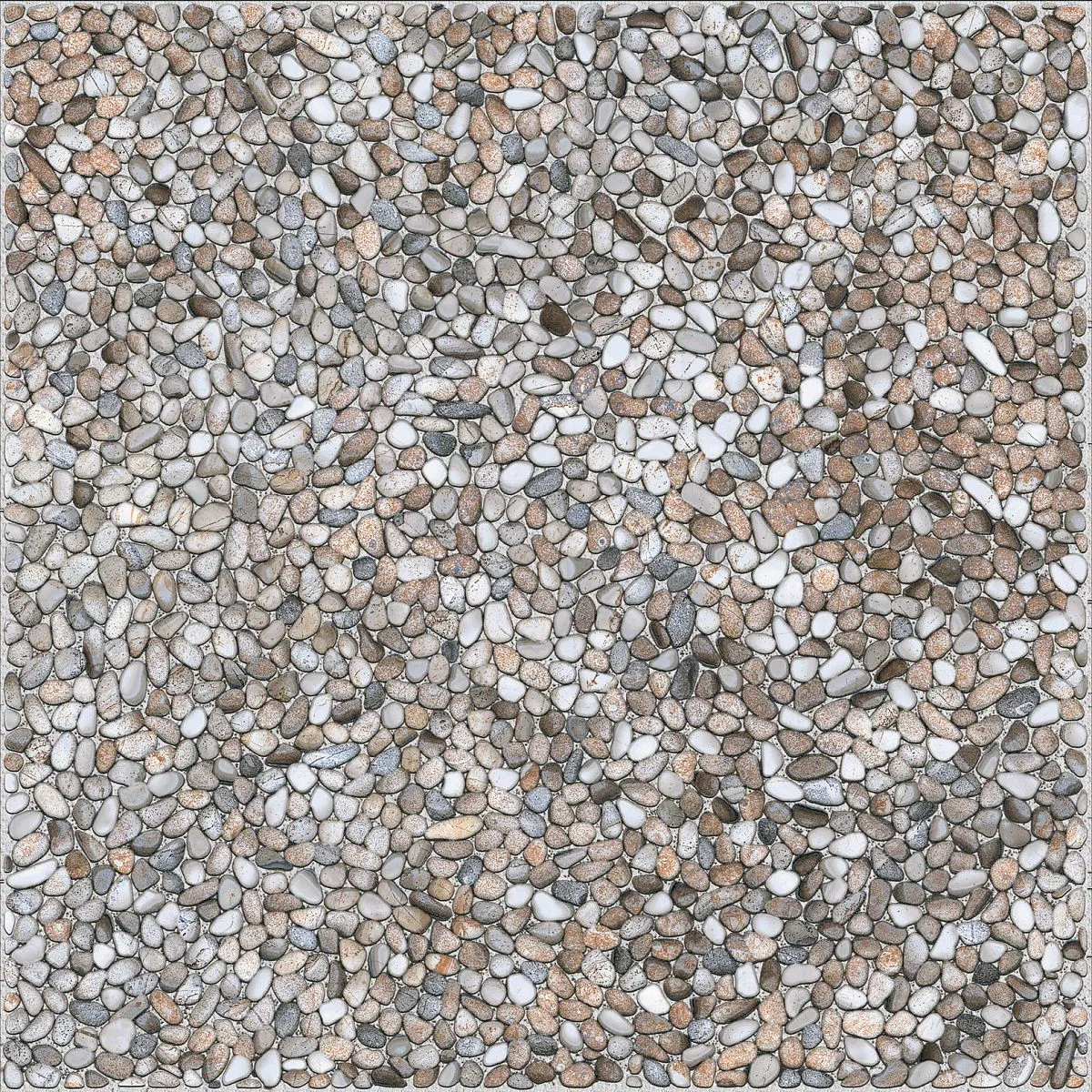 Керамогранит 40x40 серый Grasaro Pebble Light Grey G-532