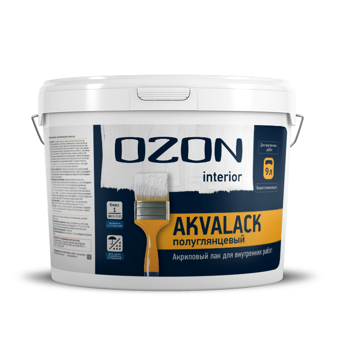 Лак акриловый OZON Akalack-interior АЛИМ-9   морозостойкая