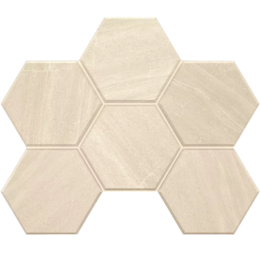 Мозаика 25x28.5 белый Estima Gabbro GB01