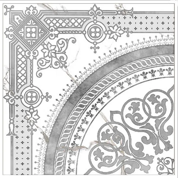 Керамогранит 40x40 белый Grasaro Classic Marble White G-270 d02