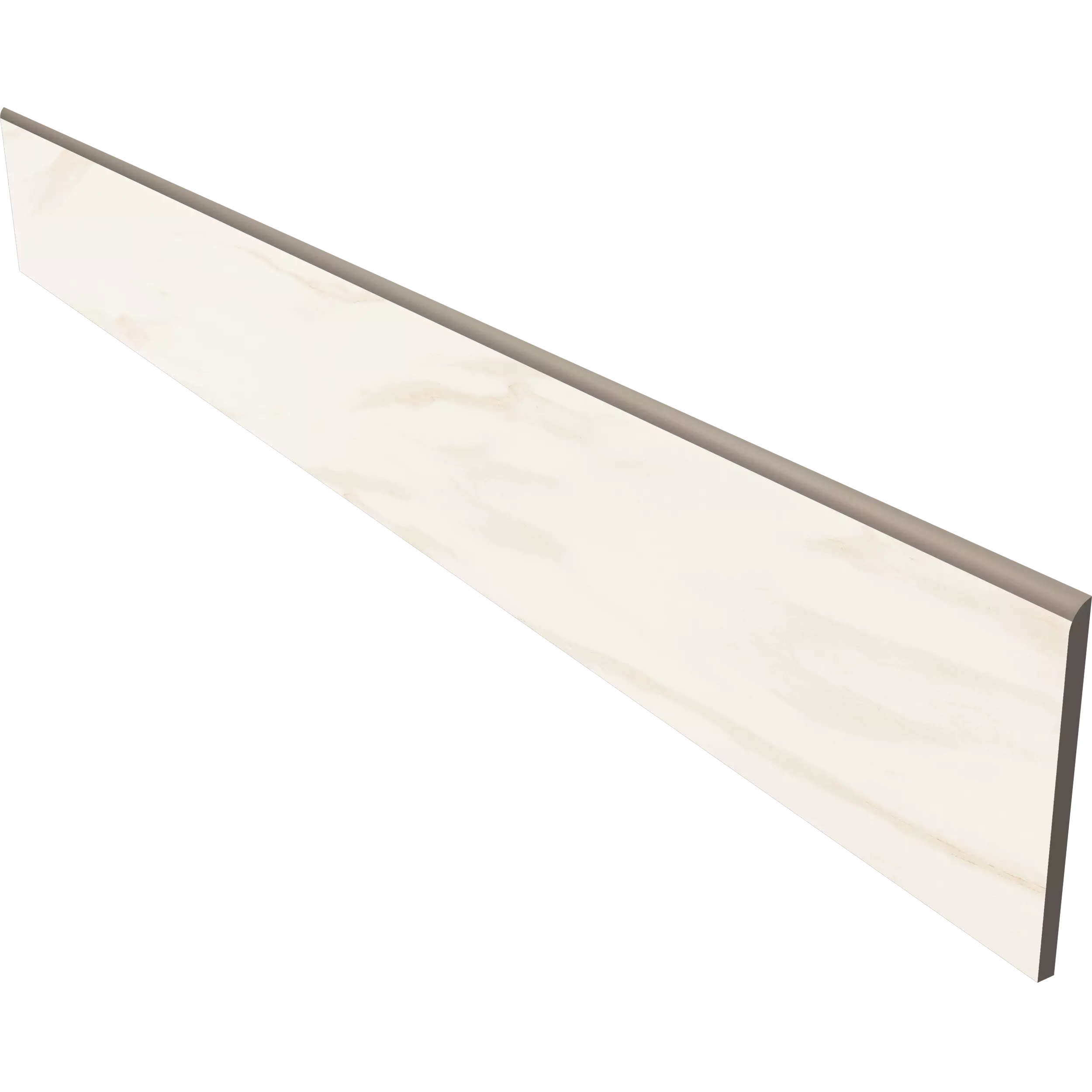 Плинтус 7x60 белый Estima Marble MOG102