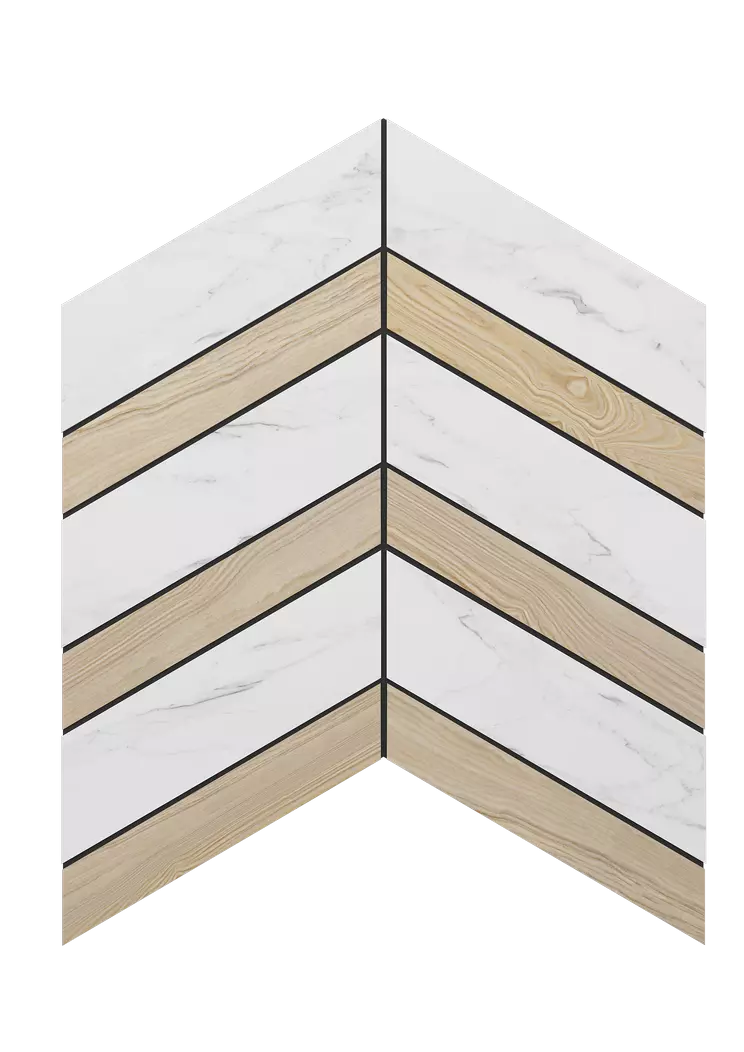 Мозаика 29x37.5 белый Estima Supreme SM01