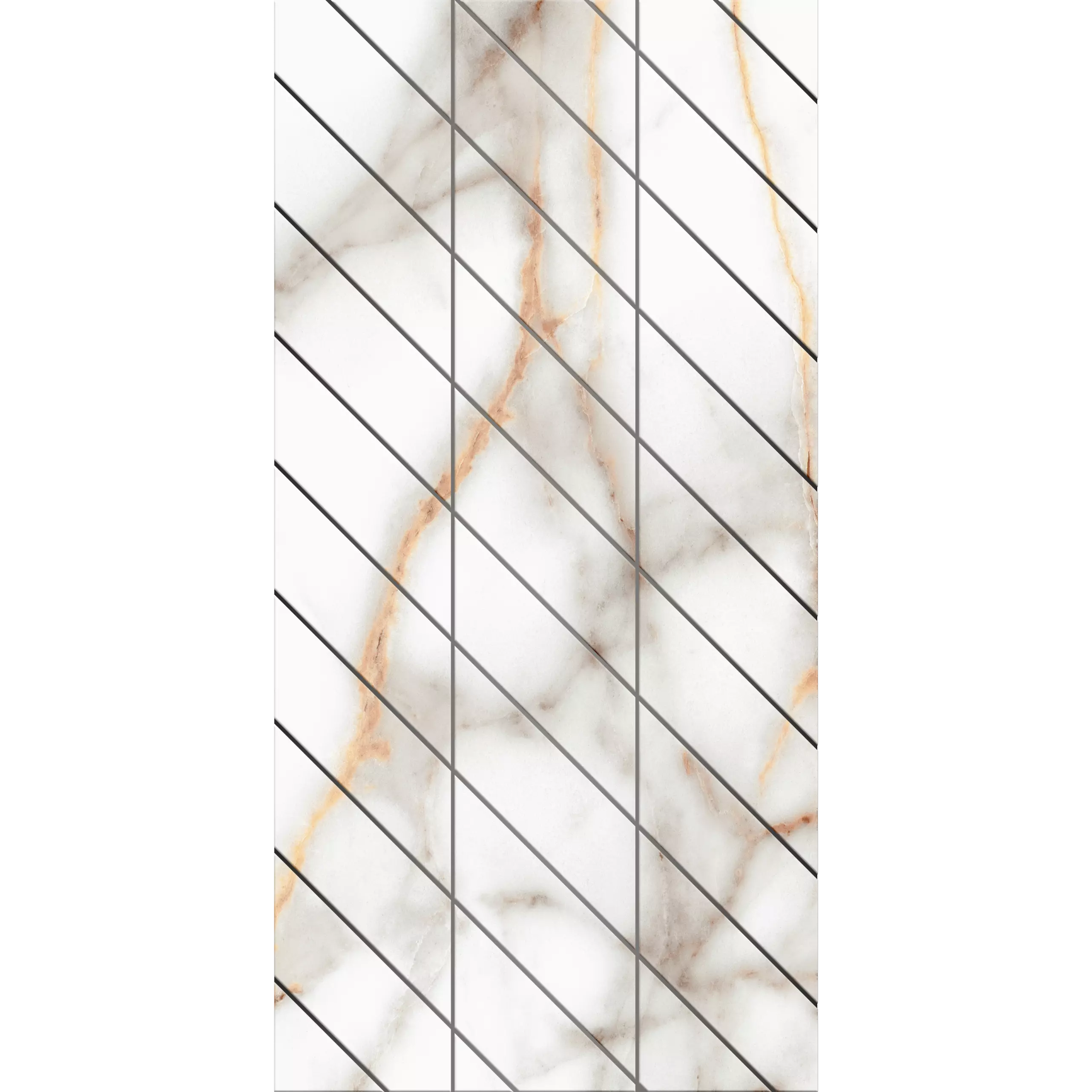Мозаика 30x60 белый Estima Supreme SM03