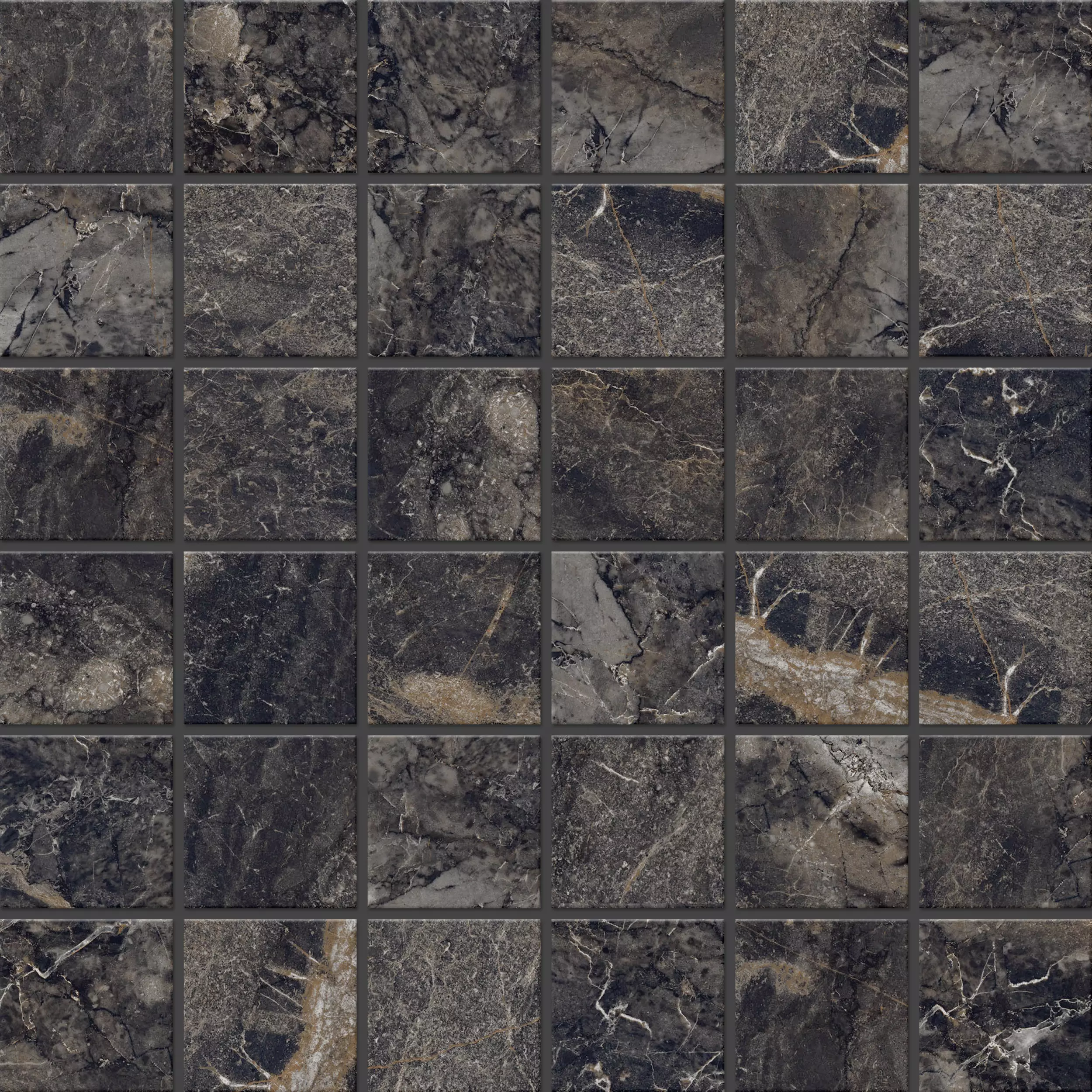 Мозаика 30x30 черный Estima Marble MOG501