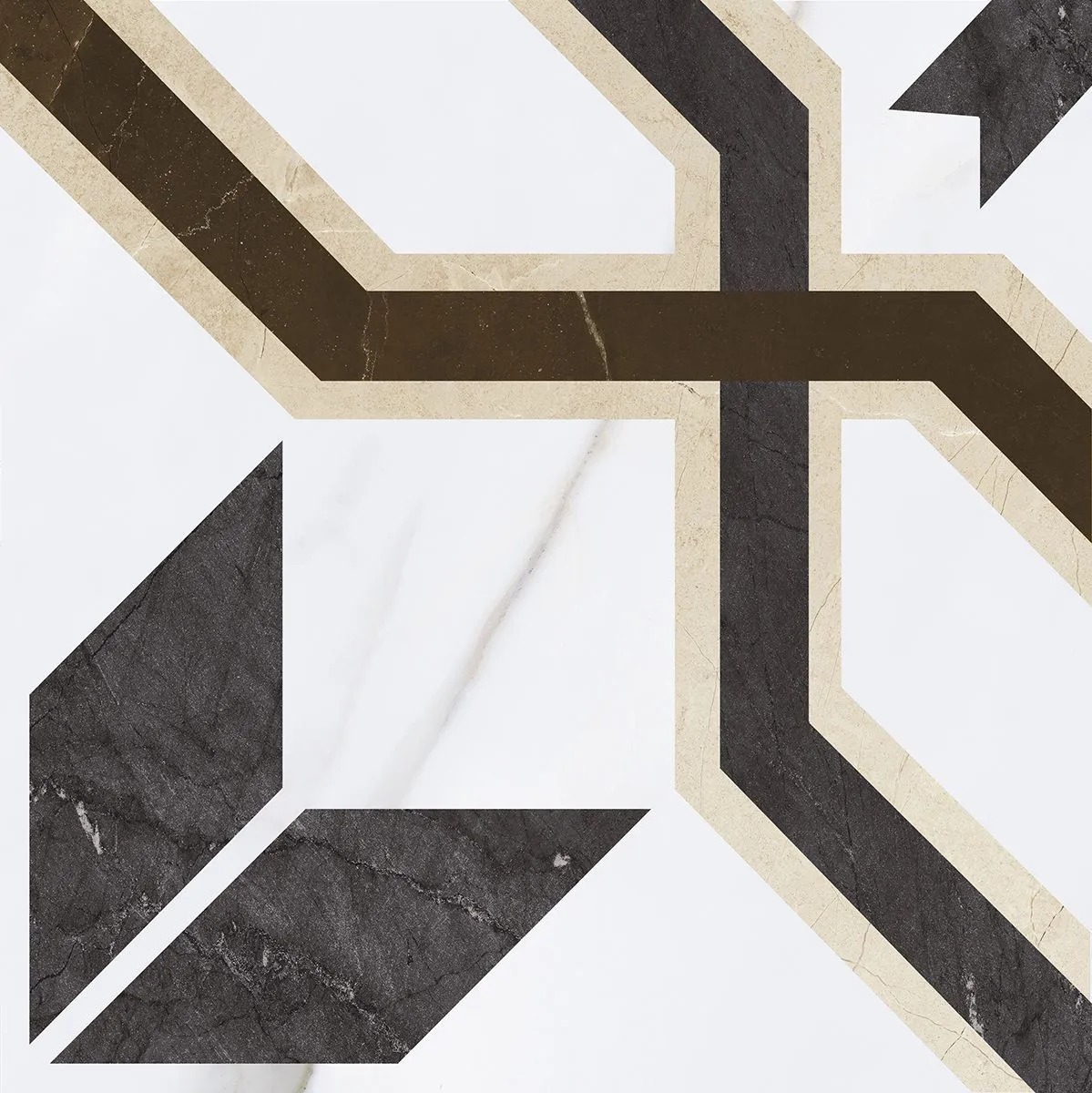 Керамогранит 40x40 белый Grasaro Monumento White G-370 d01