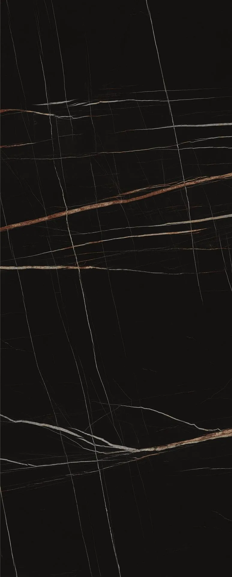 Керамогранит 120х300 черный Laminam I Naturali Sahara Noir Extra Bocciardato