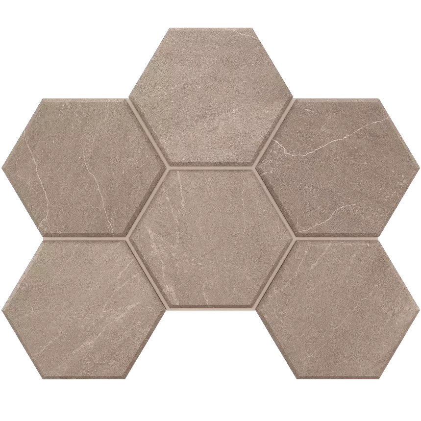 Мозаика 25x28.5 серый Estima Gabbro GB02