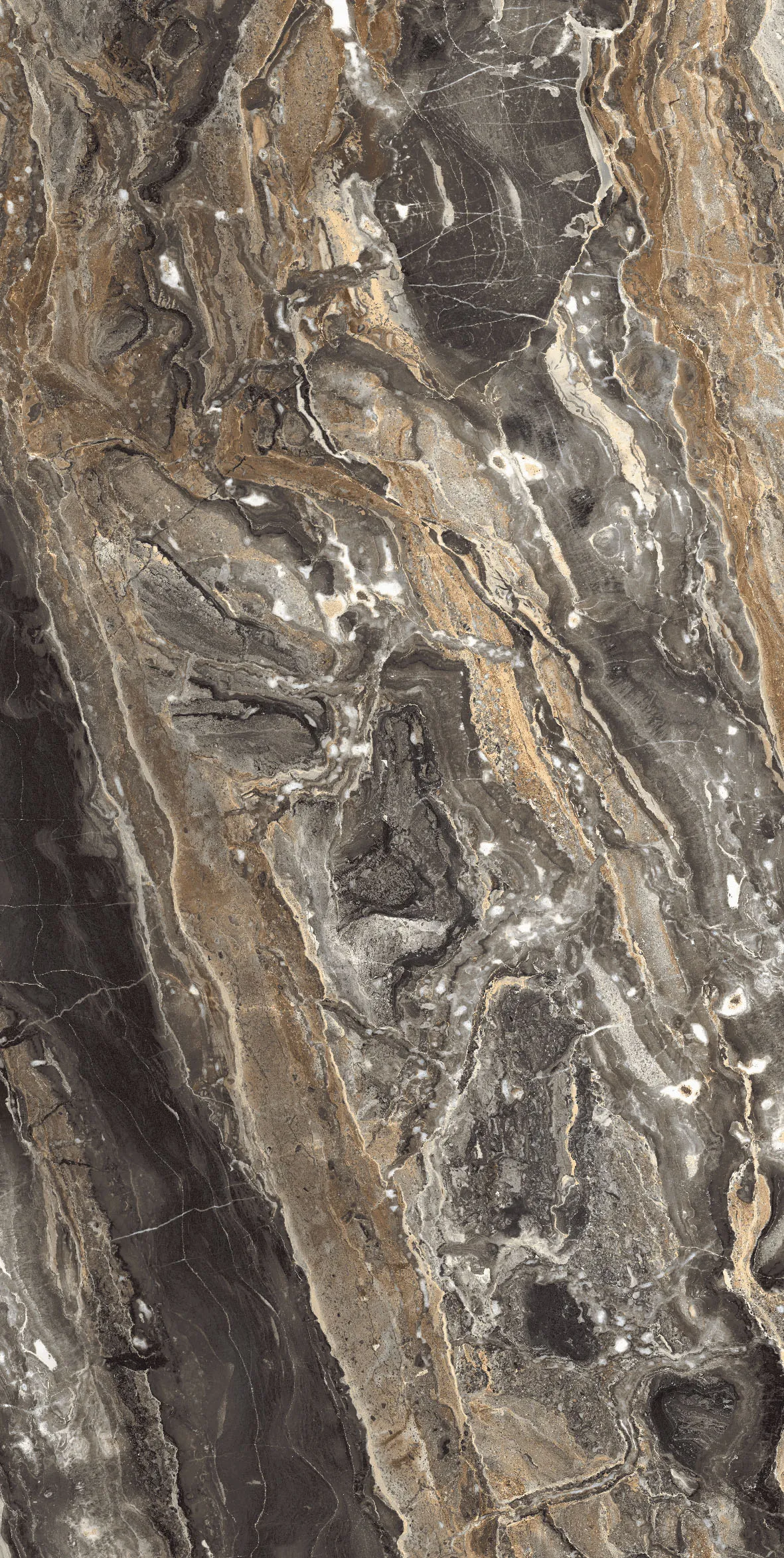 Керамогранит 60х120 коричневый Maimoon Ceramica HG Glossy Opera Natural