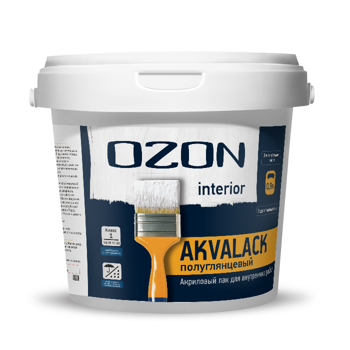 Лак акриловый OZON Akalack-interior АЛИ-9   обычная