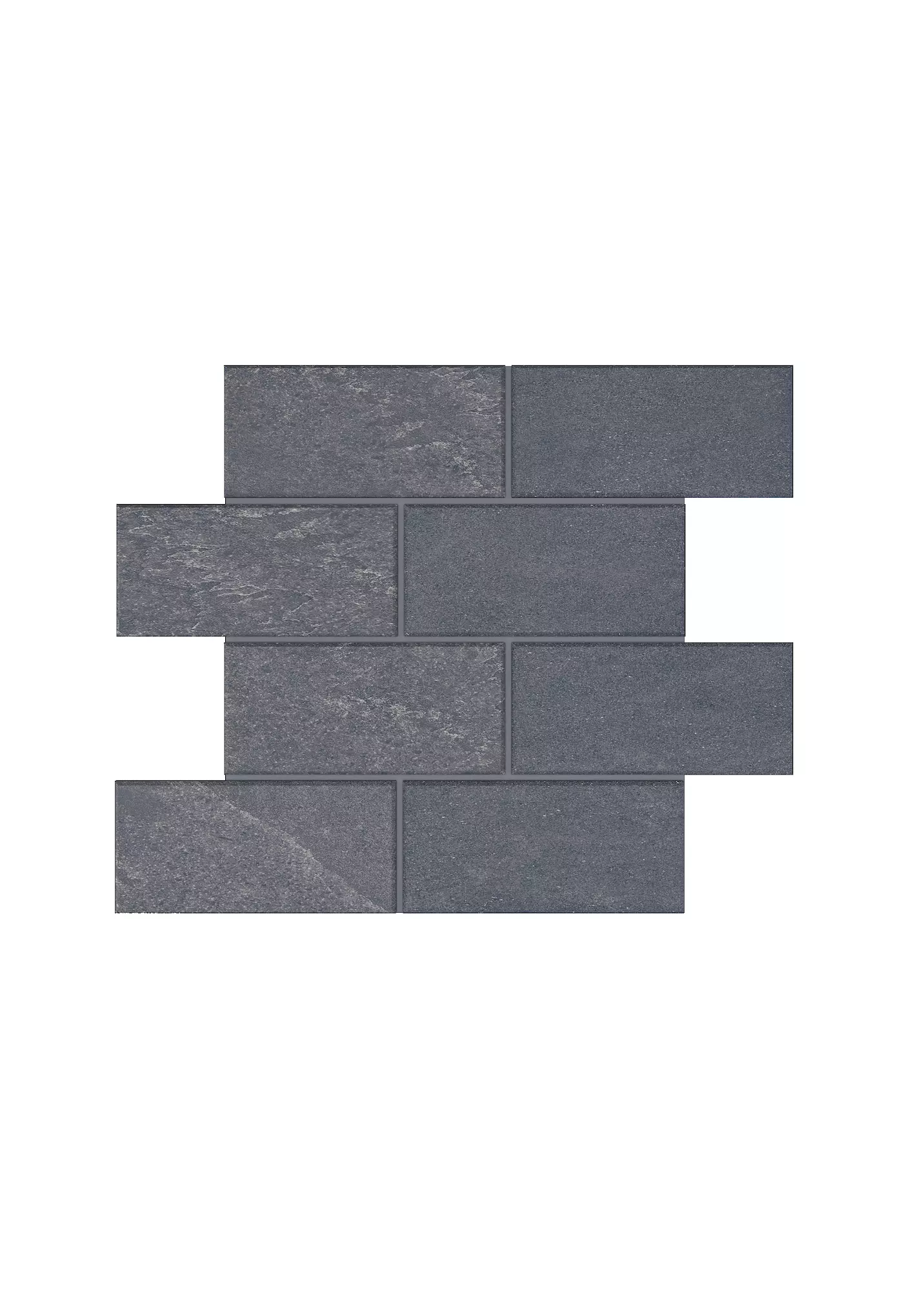 Мозаика 28.6x35 черный Estima Luna LN04