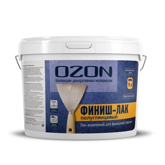 Финиш-лак для декоративной штукатурки OZON ФЛ-9   обычная