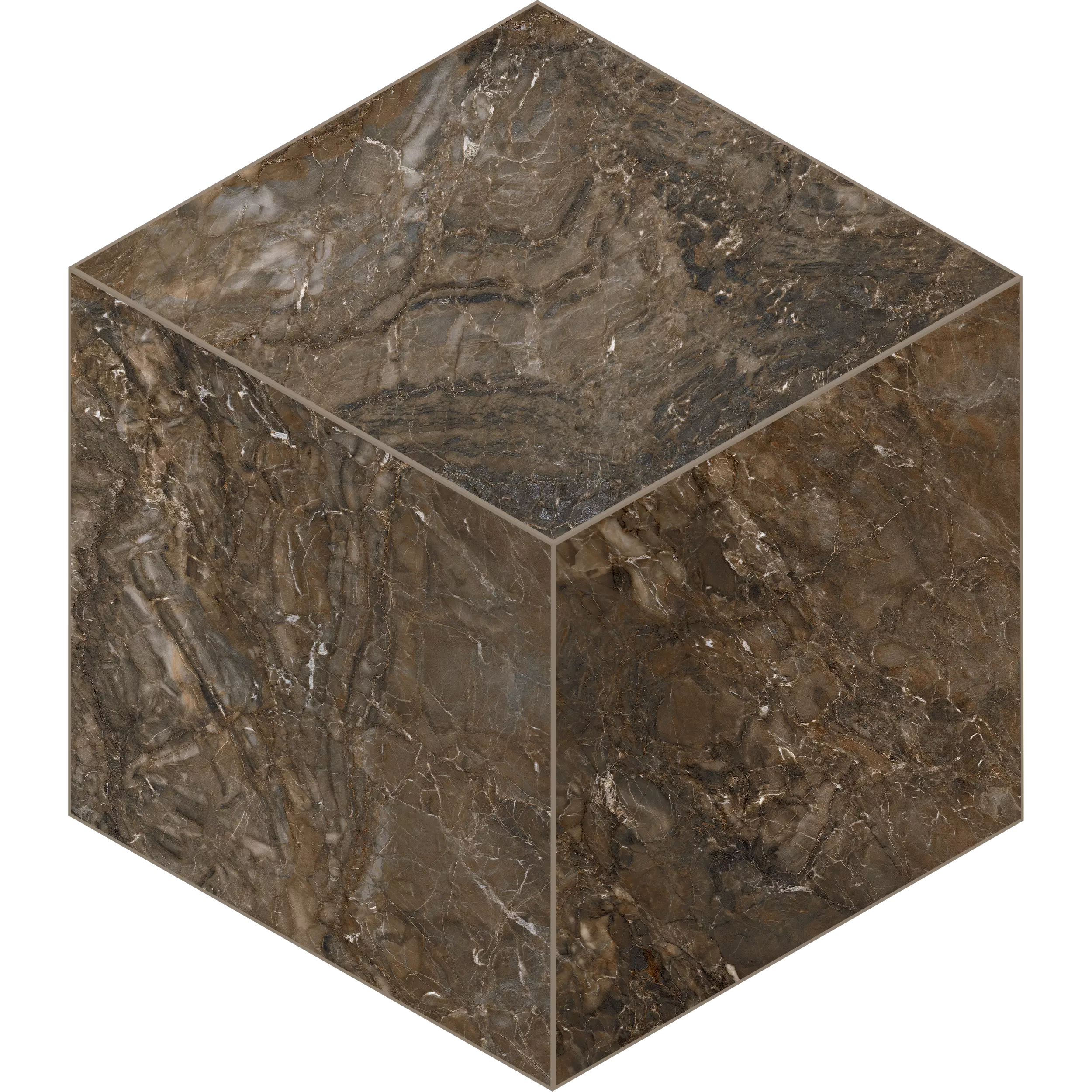 Мозаика 25x29 коричневый Estima Bernini BR04
