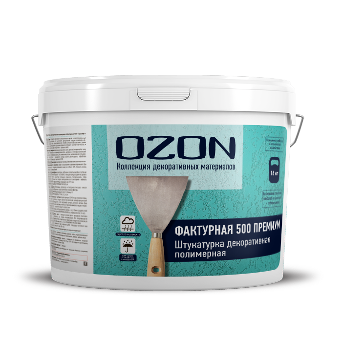 Штукатурка декоративная "Фактурная 500 Премиум" ФП-500-16 белая  морозостойкая