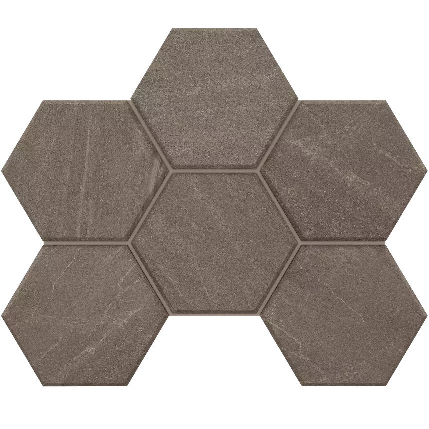 Мозаика 25x28.5 серый Estima Gabbro GB03