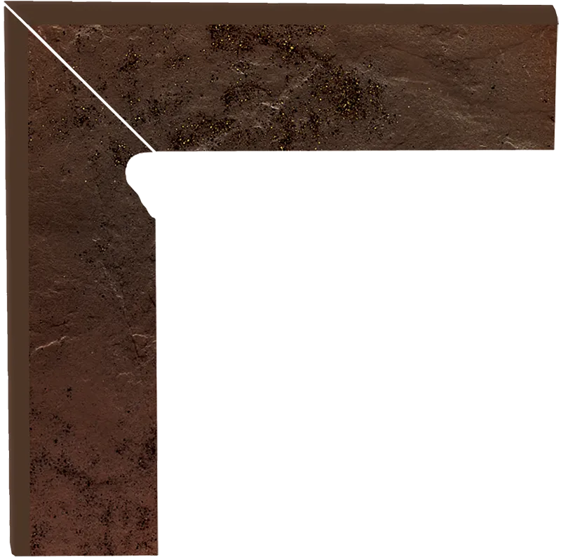 Плинтус 8.1х30 brown Paradyz Semir