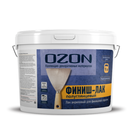 Финиш-лак для штукатурки матовый OZON ФЛМТМ-9 да  морозостойкая