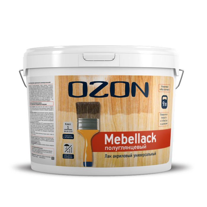 Лак для мебели и пола OZON Mebellack МЛ-9   обычная