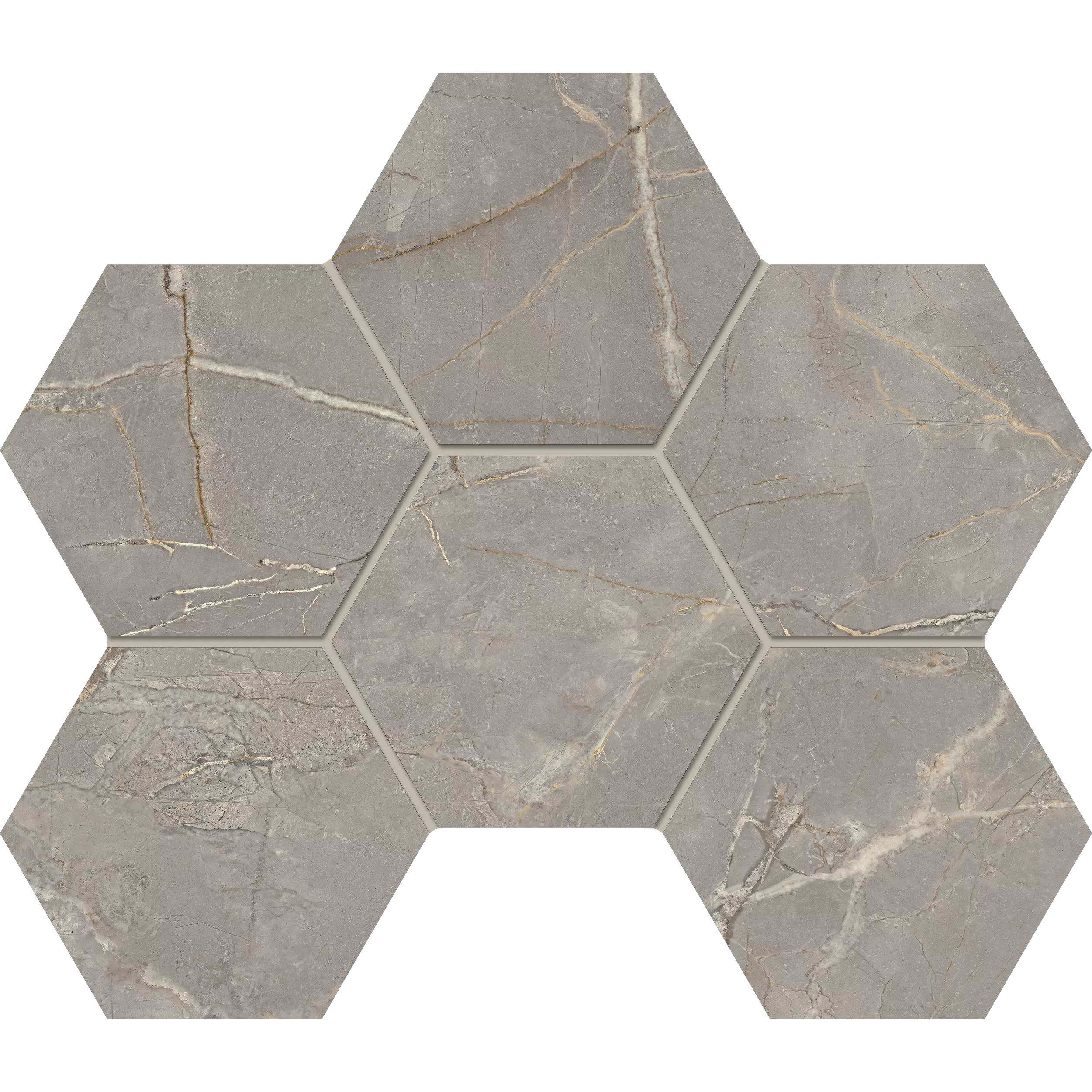 Мозаика 25x28.5 серый Estima Bernini BR03