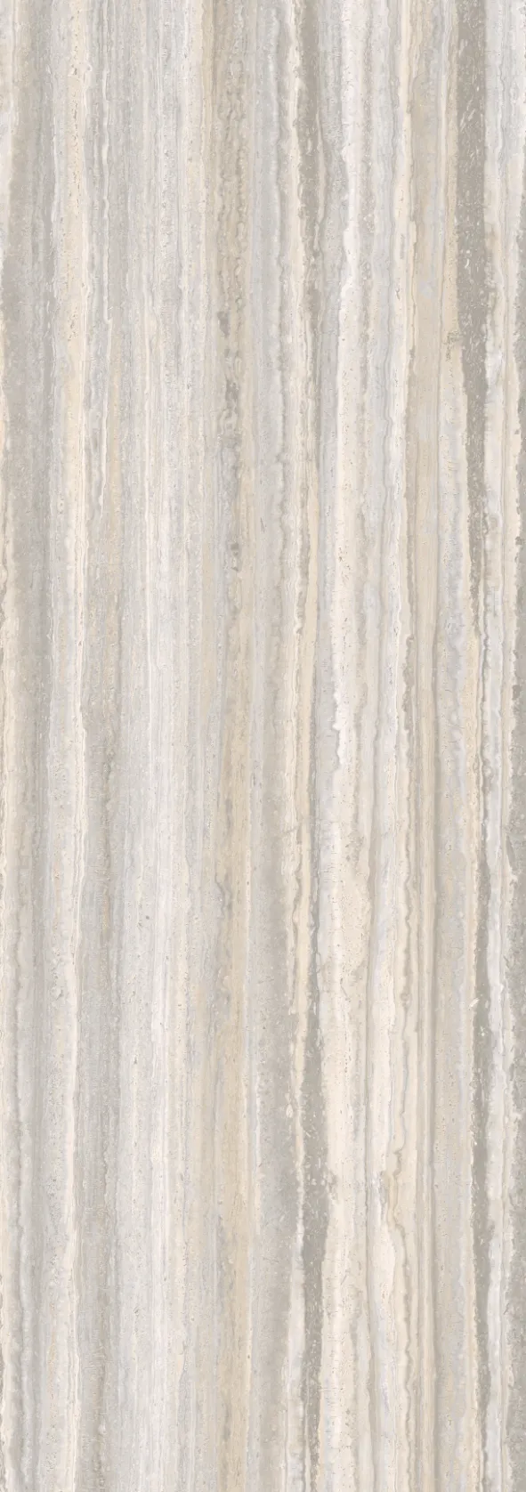 Керамогранит 100х300 бежевый Laminam I Naturali Travetino Grigio Venato Bocciardato