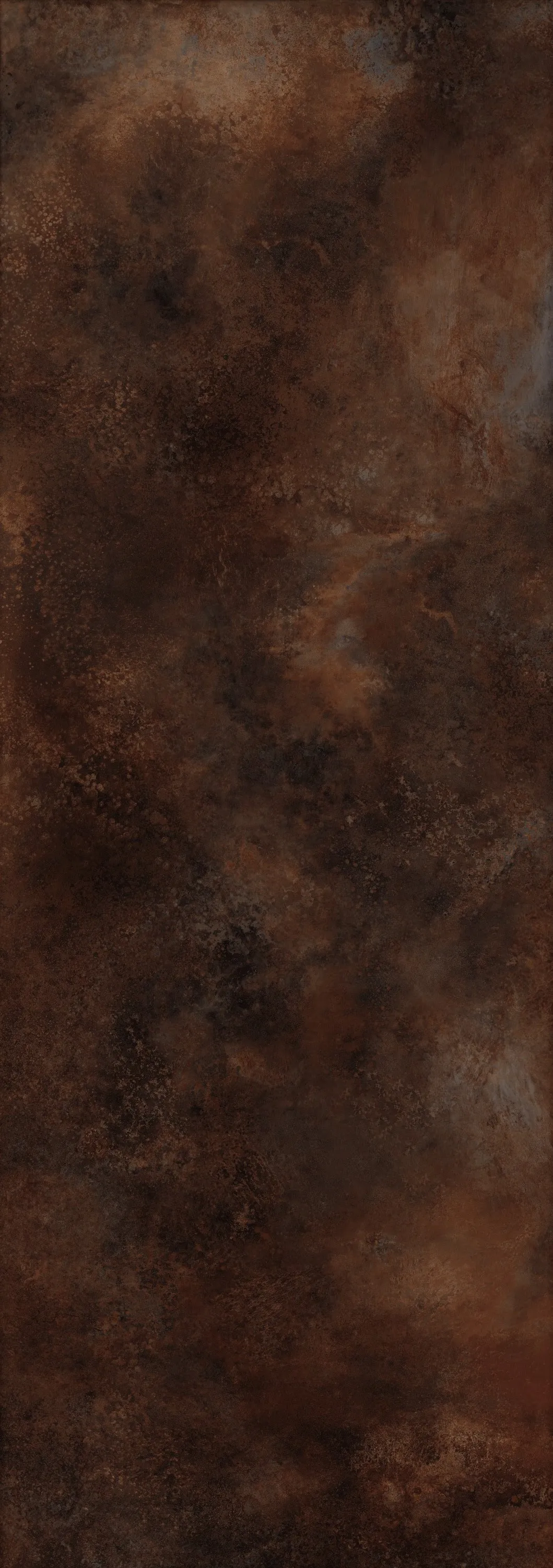 Керамогранит 100х300 коричневый Laminam Ossido Bruno Lux