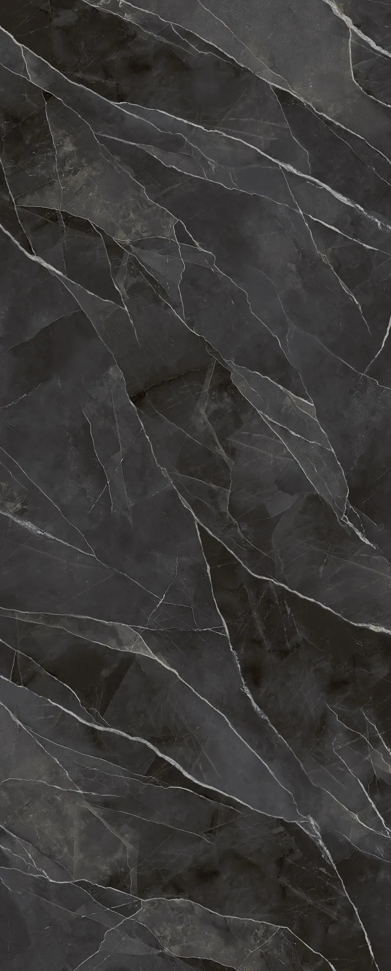 Керамогранит 162х324 черный Laminam Diamond Calacatta Black Lucidato Starlit