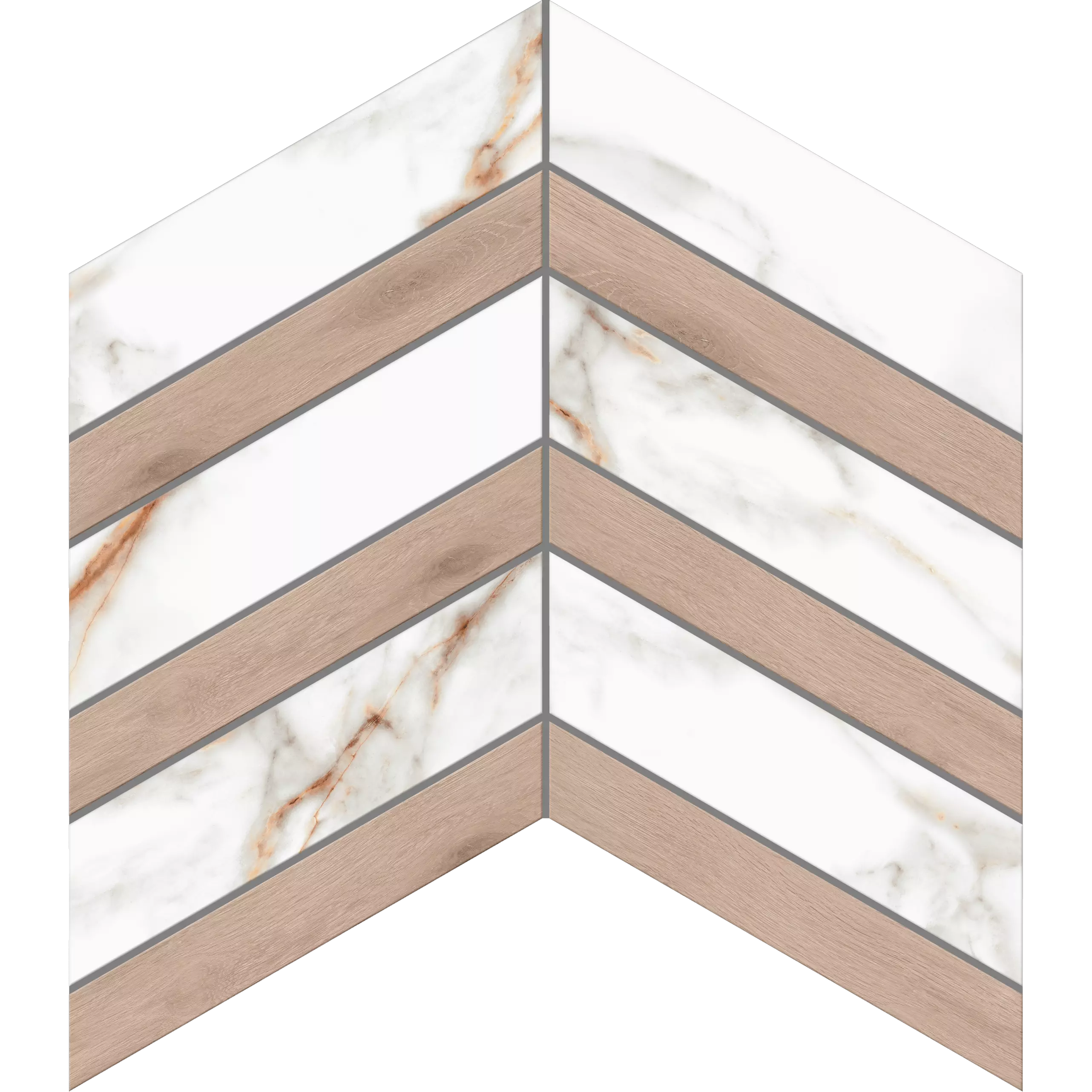 Мозаика 29x37.5 белый Estima Supreme SM03
