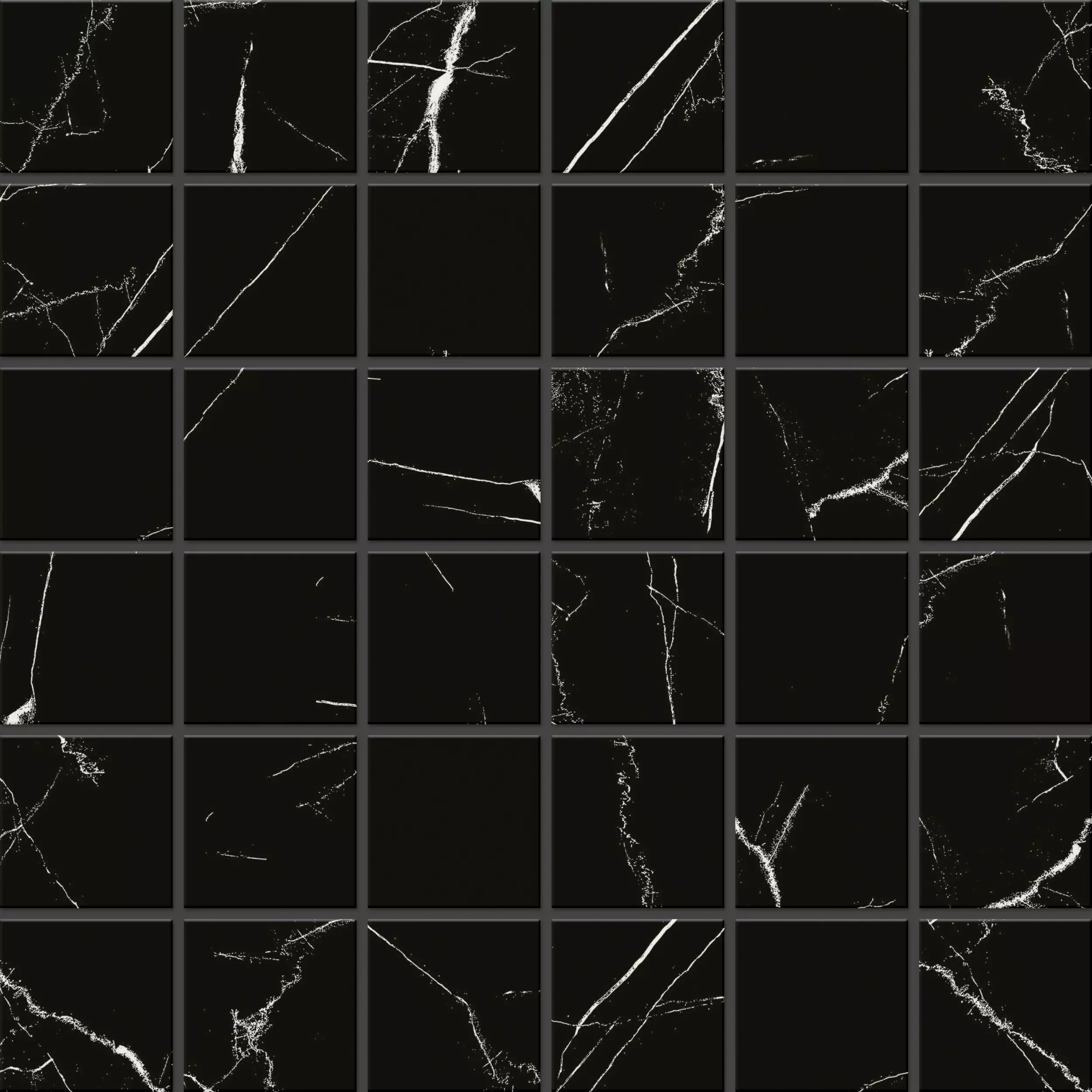 Мозаика 30x30 черный Estima Marble MOG601