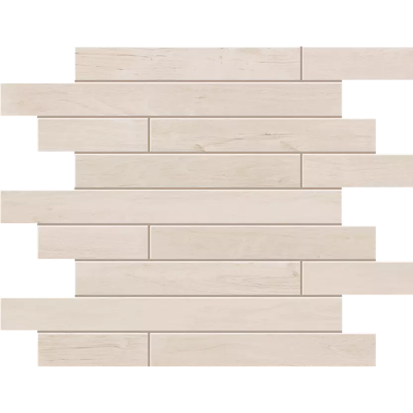 Мозаика 30x35 белый Estima Soft Wood SF01