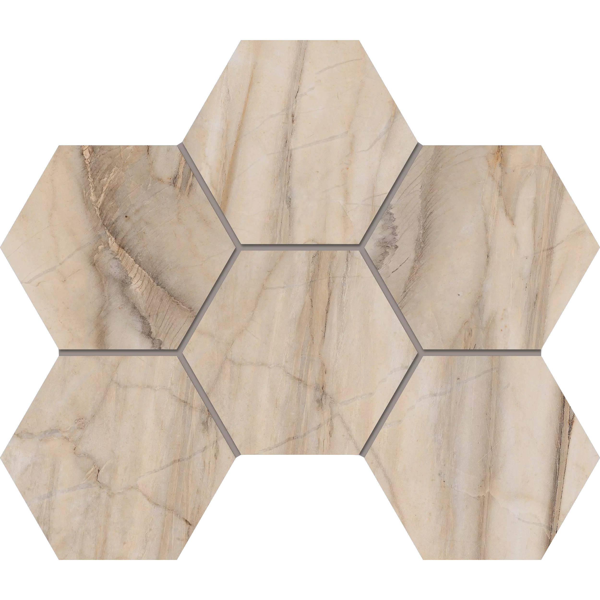 Мозаика 25x28.5 бежевый Estima Bernini BR01