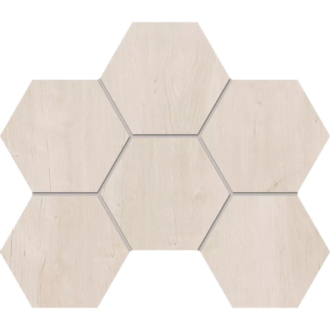 Мозаика 25x28.5 белый Estima Soft Wood SF01