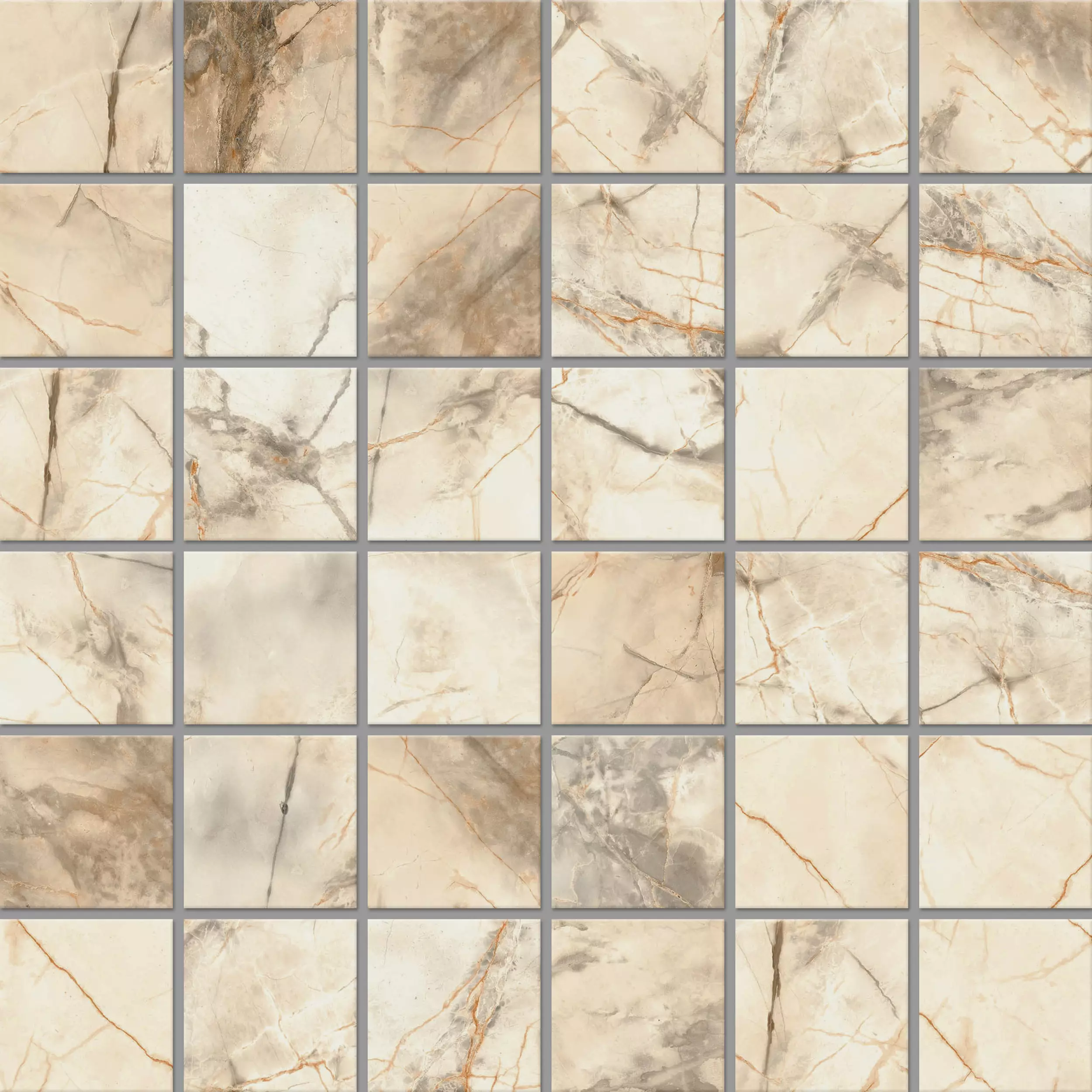 Мозаика 30x30 бежевый Estima Marble MOG301
