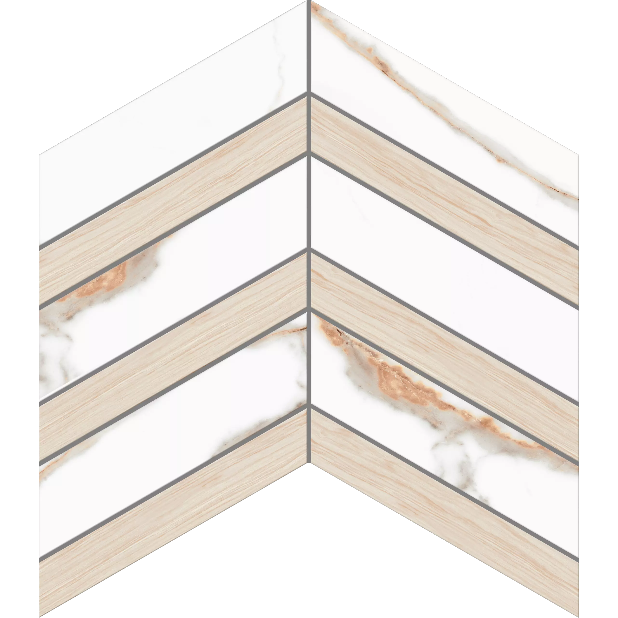 Мозаика 29x37.5 белый Estima Supreme SM03