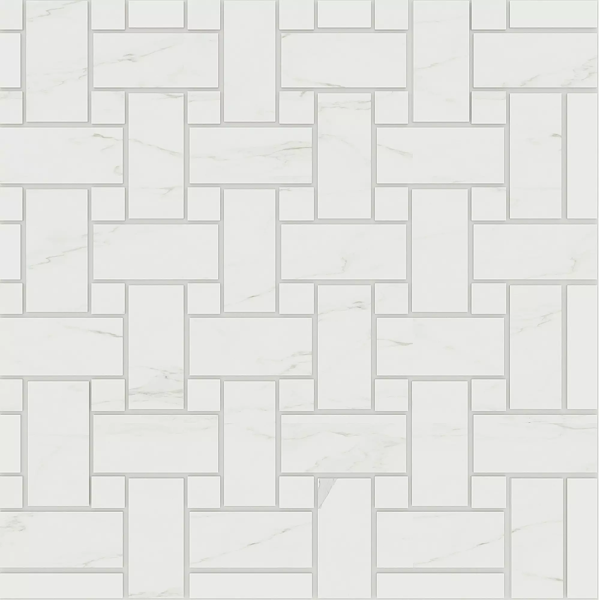 Мозаика 33x33 белый Estima AB01