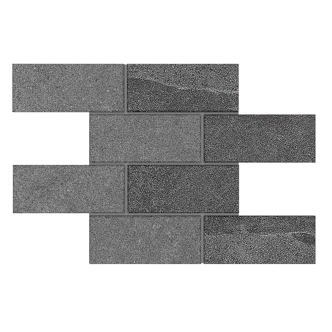 Мозаика 28.6x35 серый Estima Luna LN03