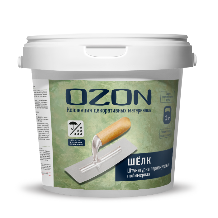 Штукатурка декоративная перламутровая "Шелк" ШЛК-1   морозостойкая